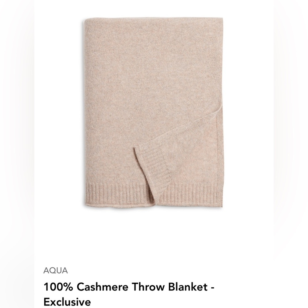 Aqua Cashmere Travel wrap / oatmeal color